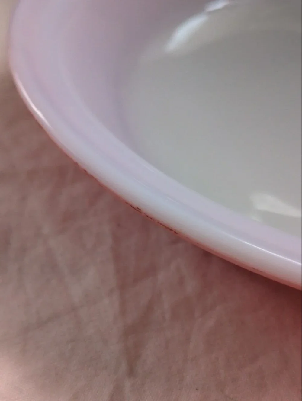 Vintage Pyrex Pink Enamel Serving Bowls - Pair
